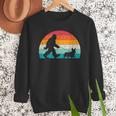 Bigfoot Walking a Dog Corgi Lovers Dog Dad Men Sweatshirt