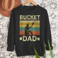 Bucket Dad Softball Dad Baseball Coach Father's Day Men Sweatshirt Bucket Dad Softball Dad Baseball Coach Father's Day Men Sweatshirt