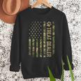 Camo Cat Treat Dealer American Flag US Cat Dad 4th Of July For Men Women Men Sweatshirt