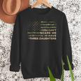 You Can’t Scare Me I Have Three Daughters Fathers Day Dad Men Sweatshirt
