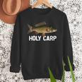 Carp Fish Pun Fishing Trip Fisherman Dad Holy Carp Men Sweatshirt