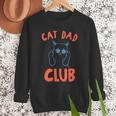 Cat Dad Club Life Is Better With Cats Retro Cat Dad Men Sweatshirt