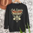 Cat Daddy Retro Sunglasses Cat Fur Dad Papa Vintage Cat Dad Men Sweatshirt