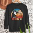Cat Loving Daddy Fathers Day Mens None Best Cat Dad Ever Paw Fist Bump Fathers Day TeeShirt Small US Men Sweatshirt