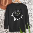 Cat Torn Cloth For Cat Lover Cat Dad Cat Mom Men Sweatshirt