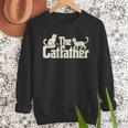 The Catfather Cat Dad Father's Day Cat Lover Men Sweatshirt