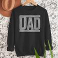 Checkered Racing Birthday Party Matching Family Race Car Dad Men Sweatshirt