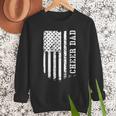 Cheer Dad Cheerleading American Flag Fathers Day Cheerleader Men Sweatshirt