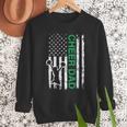 Cheer Dad Flag Green Cheerleading Men Sweatshirt