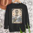Cheer Dad Tarot Card Skeleton Cheerleading Fathers Day Men Sweatshirt