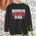 Cheer Stepdad Bonus Cheer Dad Red Men Sweatshirt