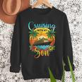 Cruising With My Son Mom Dad Cruise Vacation Matching Men Sweatshirt