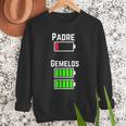 Cufflinks Battery Filled Tired Dad Low Battery Charge Men Sweatshirt