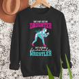 Cute Wrestling Daughter Favorite Wrestler Dad Mom Men Sweatshirt