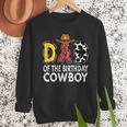 Dad 1st Birthday Cowboy Western Dad Birthday Boy Men Sweatshirt