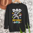 Dad Of The Birthday Boy Astronaut Outer Space Birthday Men Sweatshirt