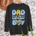 Dad Of The Birthday Boy Blue Dog Family Matching Men Sweatshirt