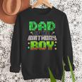 Dad Of The Birthday Boy Family Gaming Pixel Birthday Party Men Sweatshirt