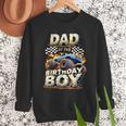 Dad Of The Birthday Boy Monster Truck Family Matching Party Men Sweatshirt
