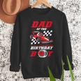 Dad Of The Birthday Boy Pit Crew Race Car Matching Family Men Sweatshirt