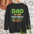 Dad Of The Birthday Boy Pixel Gamer Party Matching Family Men Sweatshirt