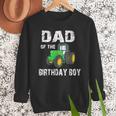 Dad Of The Birthday Boy Vintage Farm Tractor Party Family Men Sweatshirt