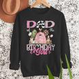 Dad Of The Birthday Girl 1St Birthday Pink Cow Farm Men Sweatshirt