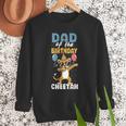Dad Of The Birthday Girl Boy Cheetah Men Sweatshirt