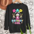Dad Of The Birthday Girl Candy Family Bday Party Men Sweatshirt Dad Of The Birthday Girl Candy Family Bday Party Men Sweatshirt