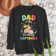 Dad Of The Birthday Girl Capybara Bday Party Family Men Sweatshirt Dad Of The Birthday Girl Capybara Bday Party Family Men Sweatshirt