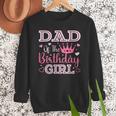 Dad Of The Birthday Girl Cute Pink Matching Family Party Men Sweatshirt