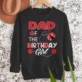 Dad Of The Birthday Girl Family Ladybug Birthday Men Sweatshirt