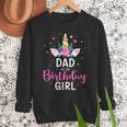 Dad Of The Birthday Girl Matching Family Unicorn Party Men Sweatshirt