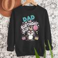 Dad Of The Birthday Girl Pesto Baby Penguin Party Men Sweatshirt