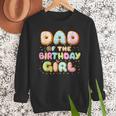 Dad Of The Birthday Girl Sweet Donut Birthday Family Men Sweatshirt