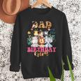 Dad Of The Birthday Girl Zoo Theme Animal Party Safari Cool Men Sweatshirt
