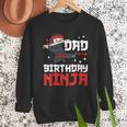 Dad Of The Birthday Ninja Daddy Party Best Father Boy Pop Men Sweatshirt