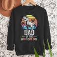 Dad Of The Birthday Party Outfit Dinosaur Daddy Men Sweatshirt