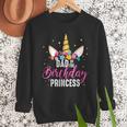 Dad Of The Birthday Princess Father Unicorn Birthday Men Sweatshirt