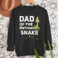 Dad Of The Birthday Snake Themed Birthday Party Men Sweatshirt