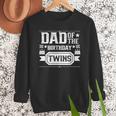 Dad Of The Birthday Twins Cute Twin Celebrate Father Daddy Men Sweatshirt