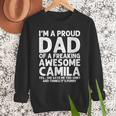 Dad Of CAMILA Father's Day Personalized Name Joke Men Sweatshirt