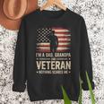 Im A Dad Grandpa And A Veteran Nothing Scares Me Veteran Men Sweatshirt