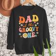 Dad Of The Groovy One 1st Birthday Pregnancy Announcement Men Sweatshirt Dad Of The Groovy One 1st Birthday Pregnancy Announcement Men Sweatshirt