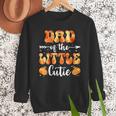 Dad Little Cutie Baby Shower Orange 1st Birthday Party Men Sweatshirt