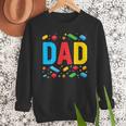Dad Master Builder Building Bricks Blocks Family Fathers Day Men Sweatshirt