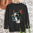 Dad Mom Cool Dog Sunglasses Boston Terrier Men Sweatshirt Dad Mom Cool Dog Sunglasses Boston Terrier Men Sweatshirt