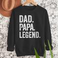 Dad Papa Legend Vintage Distressed Bold Papa Graphic Men Sweatshirt Dad Papa Legend Vintage Distressed Bold Papa Graphic Men Sweatshirt