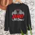 Dad Pit Crew Birthday Party Race Car Lover Racing Family Men Sweatshirt