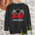 Dad Pit Crew Chief Racing Birthday Childs Party Fun Men Sweatshirt